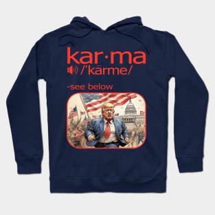 Karma Definition - Funny definition with an image instead of words Hoodie